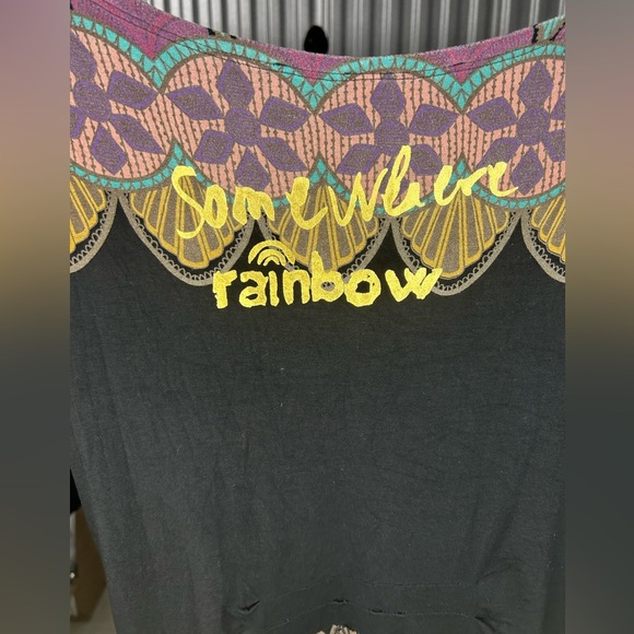 Women’s Desigual Black Multicolor Geometric Viscose Elastane Dress Size Large - Picture 6 of 6